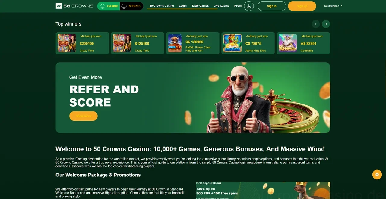 50 Crowns Casino Casino
